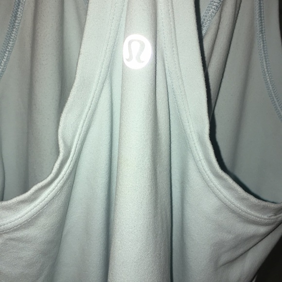 Light Blue Lululemon workout shirt size unknown - Picture 2 of 2